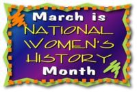 March is Women's History Month